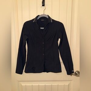 Kerrits Stretch Competitor Show Coat - 4 Snap - Black Size XS Equestrian Jacket